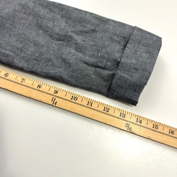 J. Crew Women’s Sz Petite 0P Blue Linen Cotton Blazer Jacket Classic One Button - Picture 11 of 12